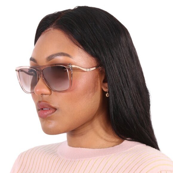 Jimmy Choo SUVI/S FWM/NQ Aviator Sunglasses - Pink/Gold/Brown main image 4